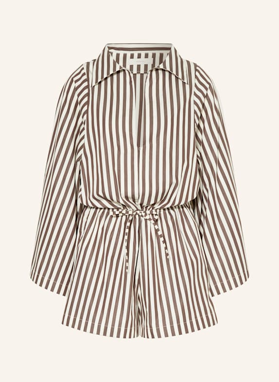 FAITHFULL THE BRAND Jumpsuit AKSEL DUNKELBRAUN/ ECRU