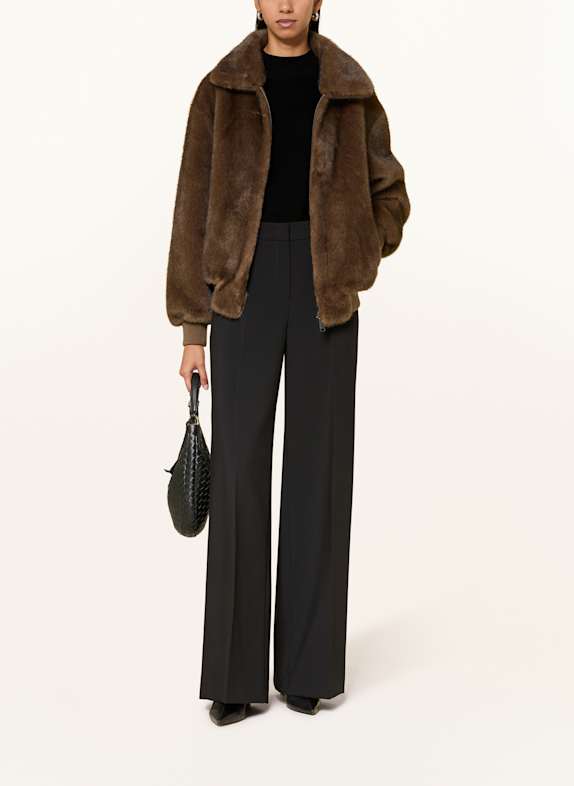 lilienfels Kunstfell-Jacke DUNKELBRAUN