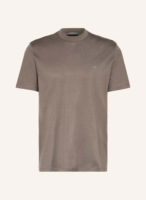 EMPORIO ARMANI T-shirt SZAROBRĄZOWY