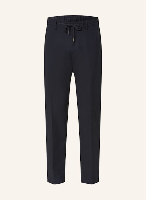 MYTHS Flannel trousers in jogger style Extra Slim Fit DARK BLUE