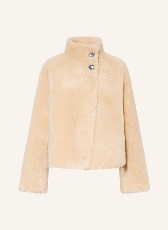 STUDIO AR Teddyfell-Mantel zum Wenden BEIGE