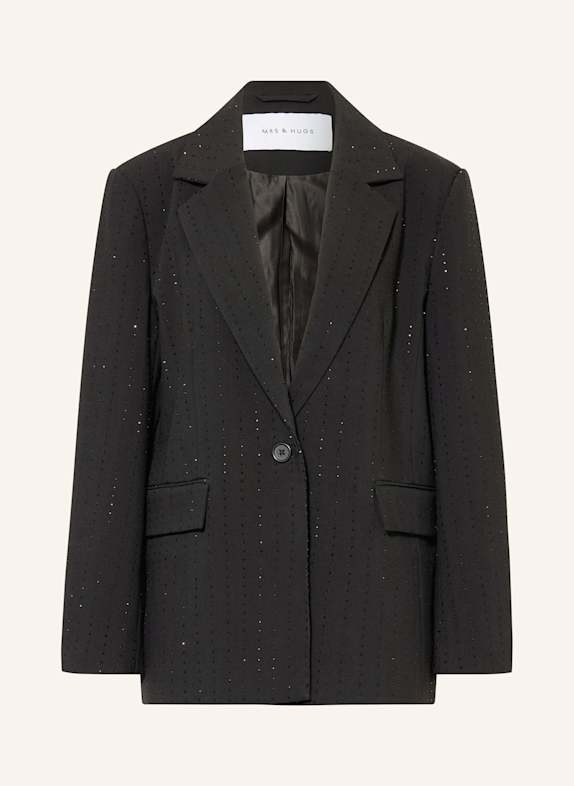 MRS & HUGS Blazer mit Schmucksteinen SCHWARZ
