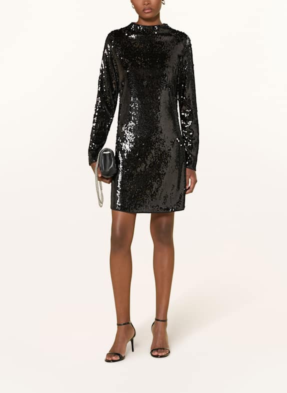 MRS & HUGS Kleid mit Pailletten SCHWARZ
