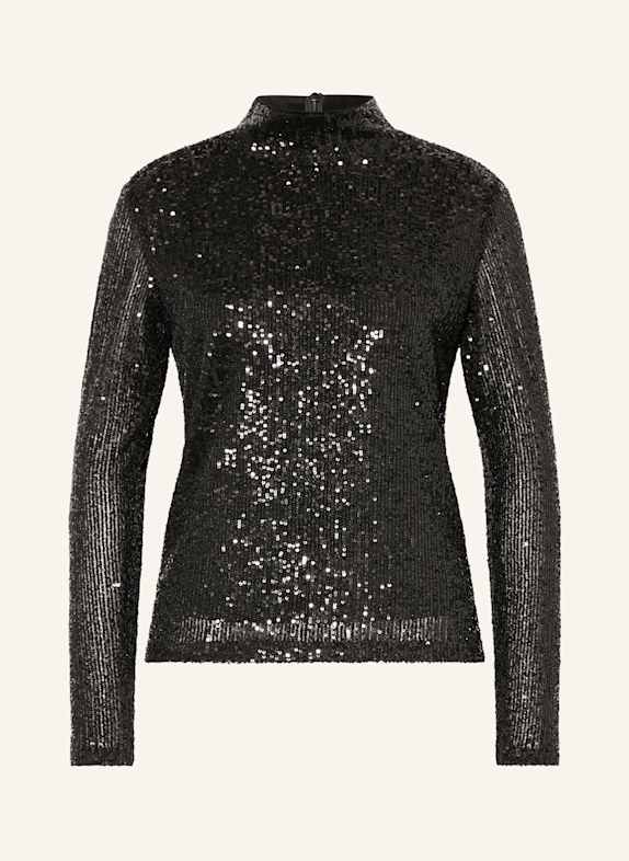 MRS & HUGS Longsleeve mit Pailletten SCHWARZ