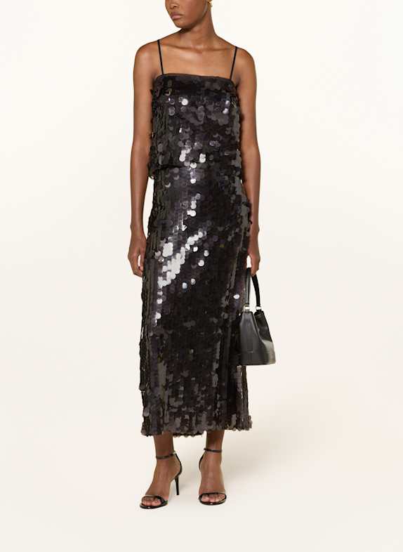 MRS 
HUGS Top mit Pailletten SCHWARZ