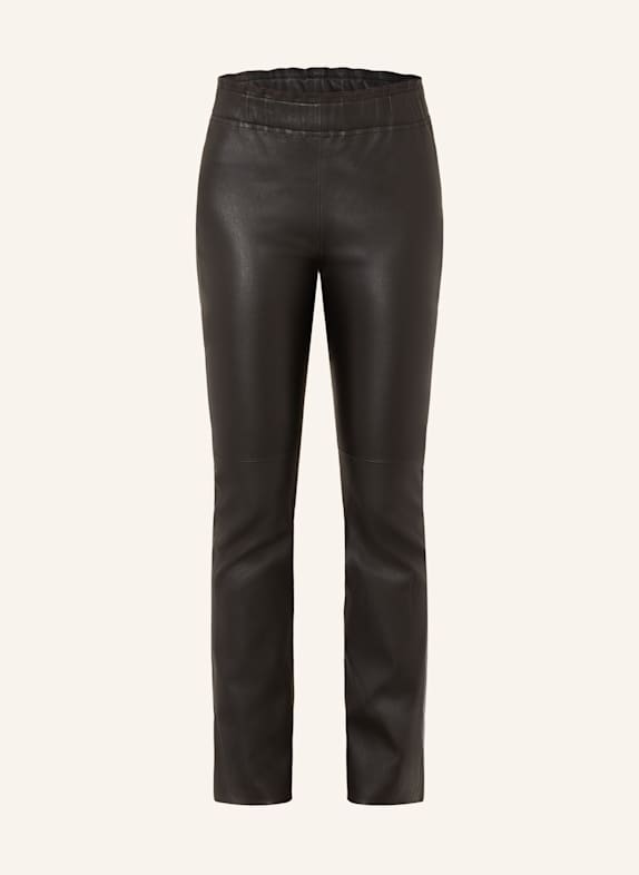 IRIS von ARNIM Pantalon en cuir PHILINE NOIR