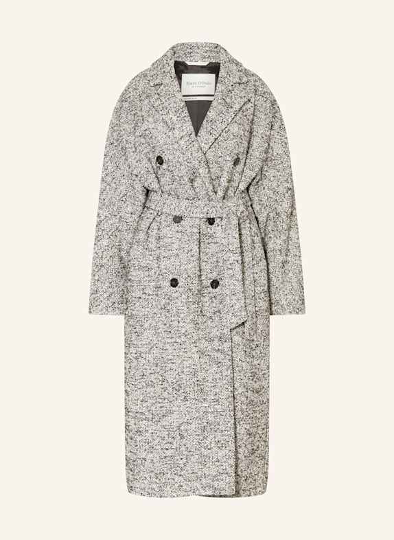 Marc O'Polo Bouclé-Mantel WEISS / SCHWARZ