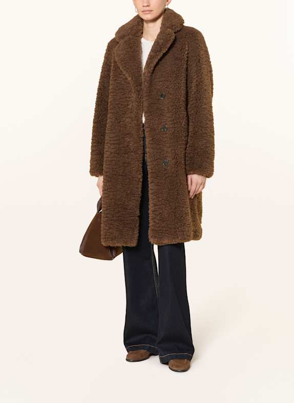 Marc O'Polo Teddyfell-Mantel BRAUN