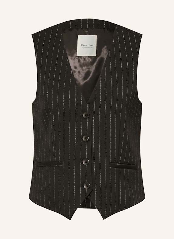 Part Two Blazerweste VALENTINEPW mit Glitzergarn SCHWARZ