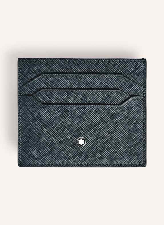 MONTBLANC Saffiano-Kartenetui SARTORIAL BLAU/ SCHWARZ