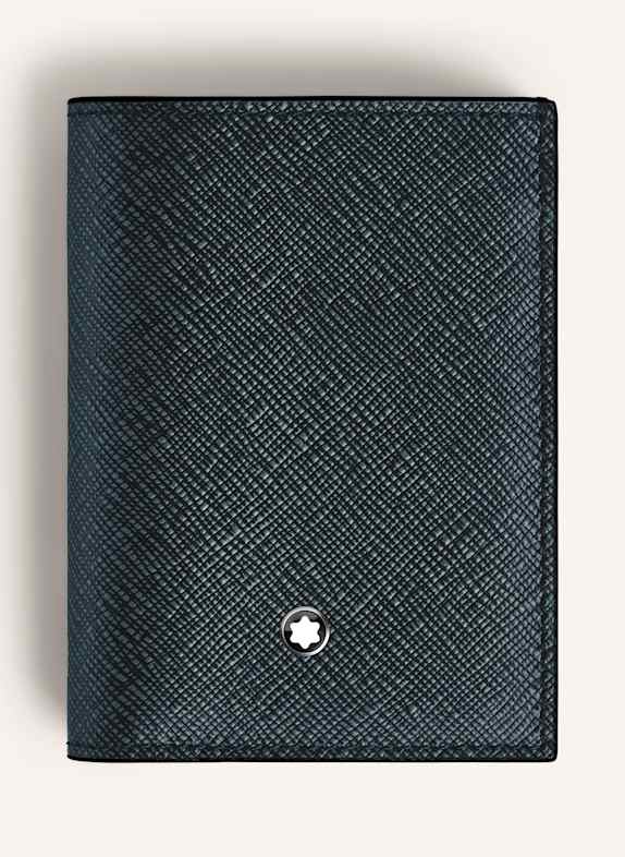 MONTBLANC Saffiano-Geldbörse SARTORIAL BLAU/ SCHWARZ
