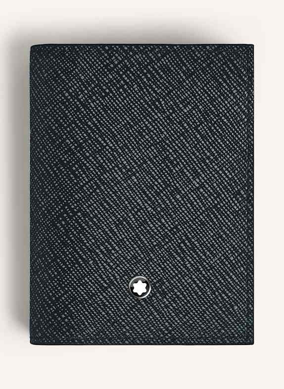 MONTBLANC Saffiano-Kartenetui SARTORIAL BLAU/ SCHWARZ