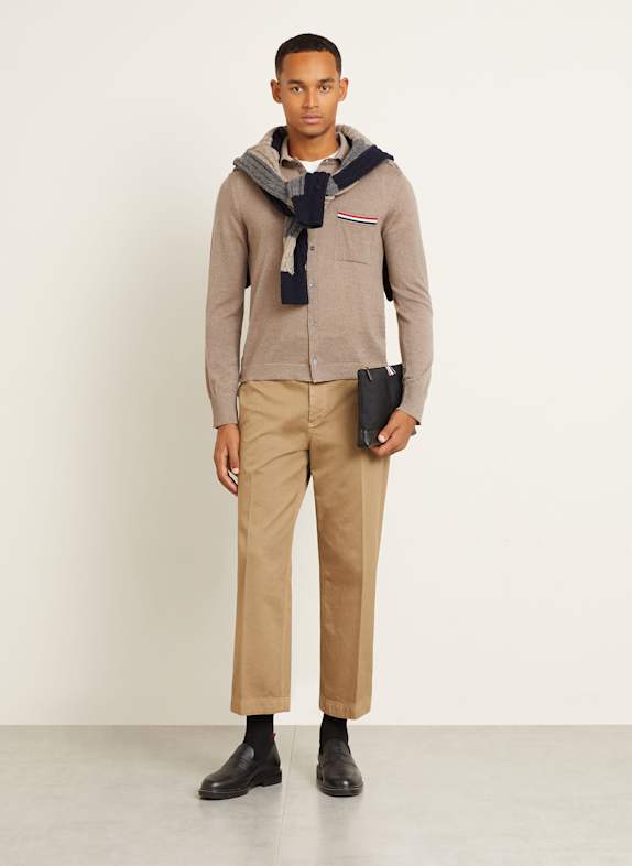 THOM BROWNE. Cardigan BROWN