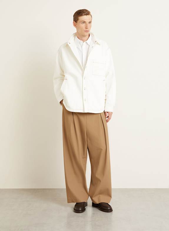 JACQUEMUS Džínová košile LA CHEMISE BOULANGER Comfort Fit REŽNÁ