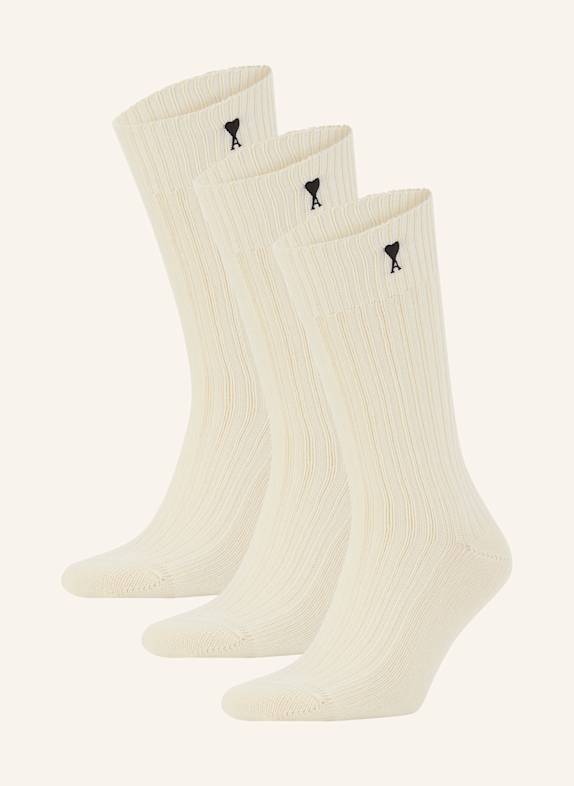 AMI PARIS 3er-Pack Strümpfe 150 ECRU
