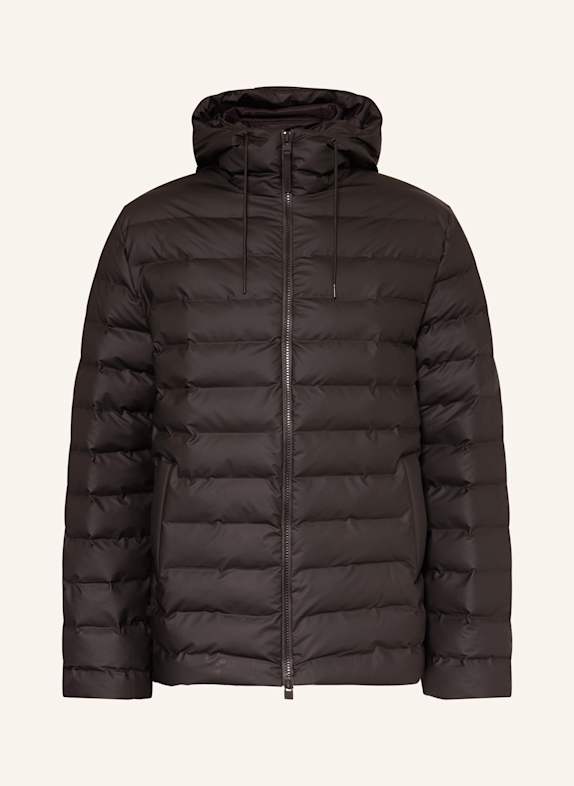 RAINS LOHJA quilted jacket BLACK