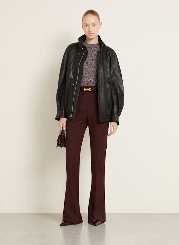 NOUR HAMMOUR Lederblouson ARISTE SCHWARZ