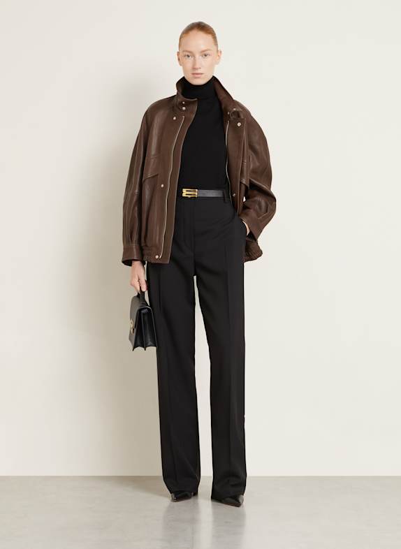 NOUR HAMMOUR Lederblouson ARISTE BRAUN