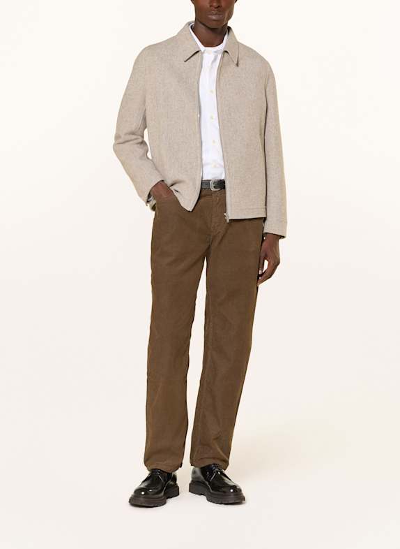 Officine Générale Corduroybroek JAMES Regular Fit MARRON FONCÉ