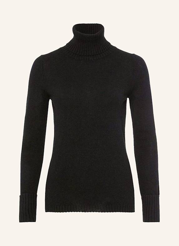 FTC CASHMERE Rollkragenpullover aus Cashmere SCHWARZ