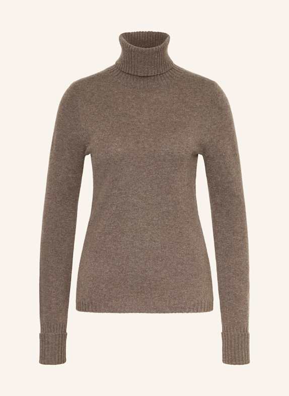 FTC CASHMERE Rollkragenpullover aus Cashmere BRAUN