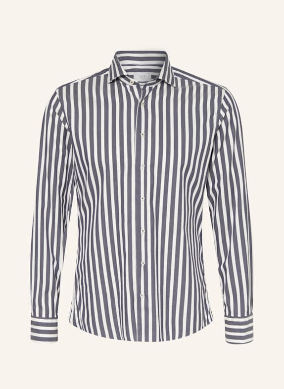 1863 by ETERNA Hemd Slim Fit DUNKELBLAU/ ECRU