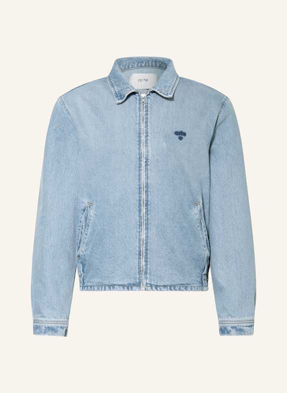 Arte Antwerp Jeansjacke HEART LOGO HELLBLAU