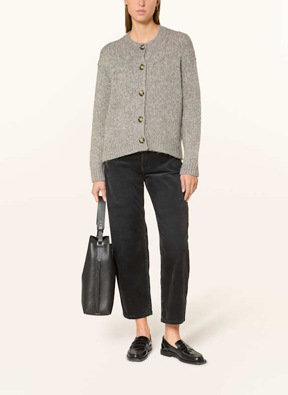 MAC Straight jeans DANNI van fluweel DONKERGRIJS