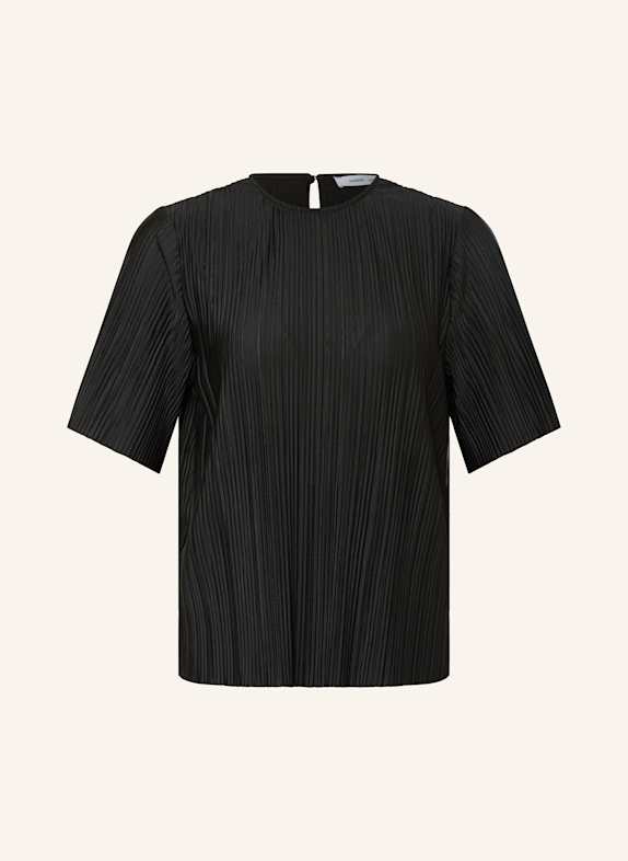 SAMSØE  SAMSØE Blusenshirt SAUMA mit Plissees SCHWARZ