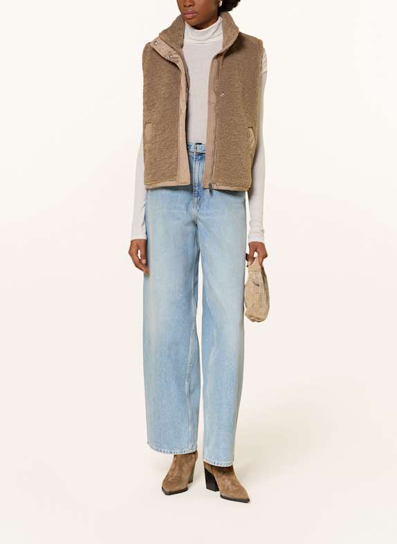 SAMSØE  SAMSØE Teddyfell-Weste BEIGE