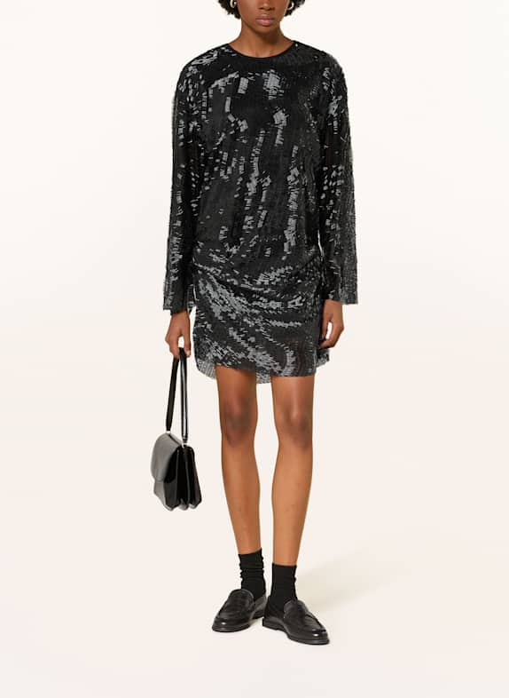 SAMSØE  SAMSØE Etuikleid SARUBY mit Pailletten SCHWARZ