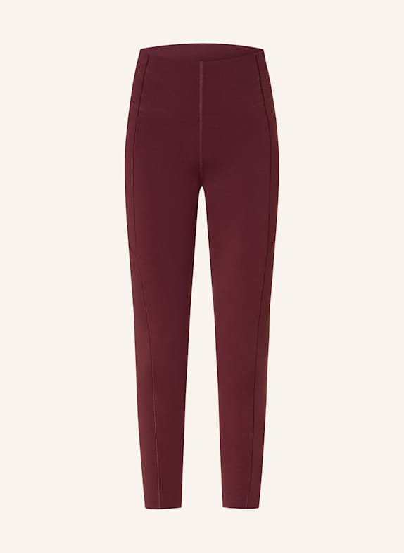 Sweaty Betty Legginsy POWER CIEMNOCZERWONY