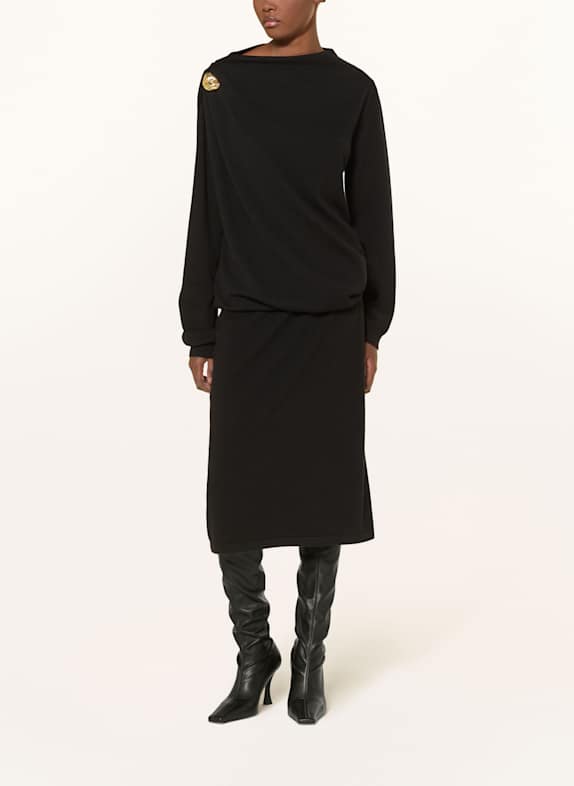 FABIANA FILIPPI Strickkleid SCHWARZ