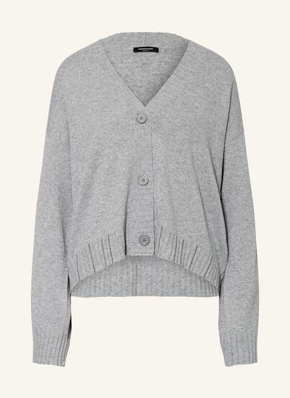 FABIANA FILIPPI Strickjacke mit Schmucksteinen GRAU