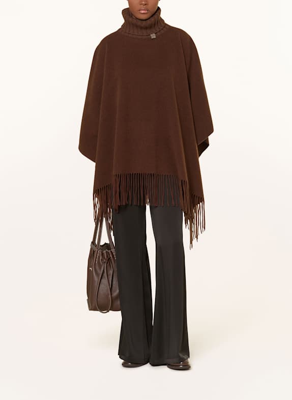 FABIANA FILIPPI Poncho DUNKELBRAUN