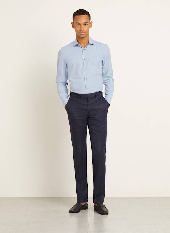 ZEGNA Overhemd Regular Fit LICHTBLAUW