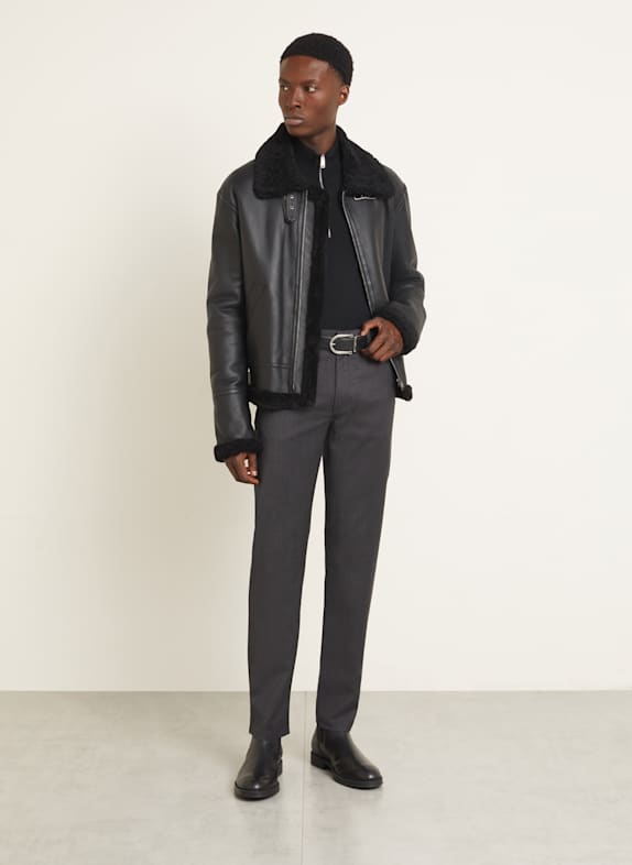 ZEGNA Slim fit broek DONKERGRIJS