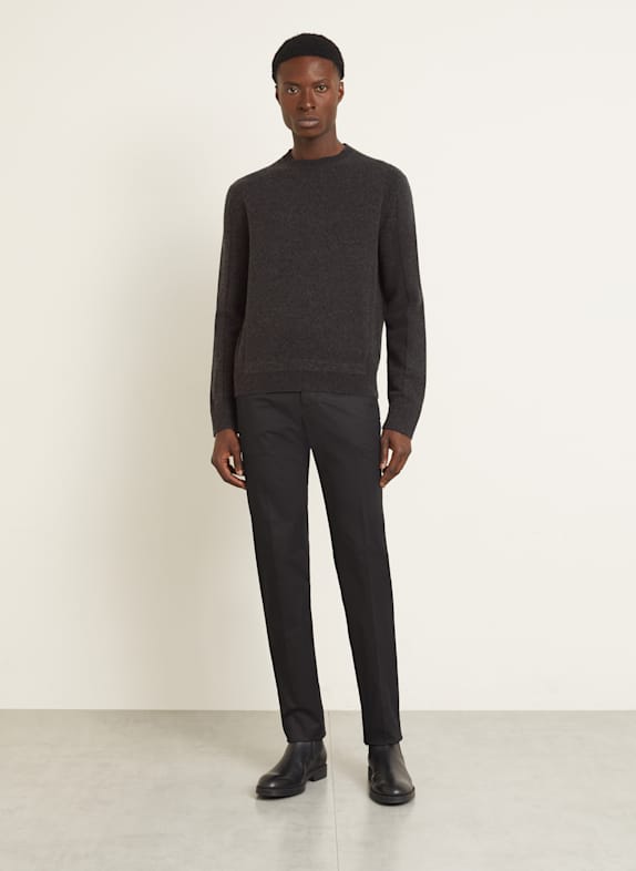 ZEGNA Pullover mit Cashmere DUNKELGRAU
