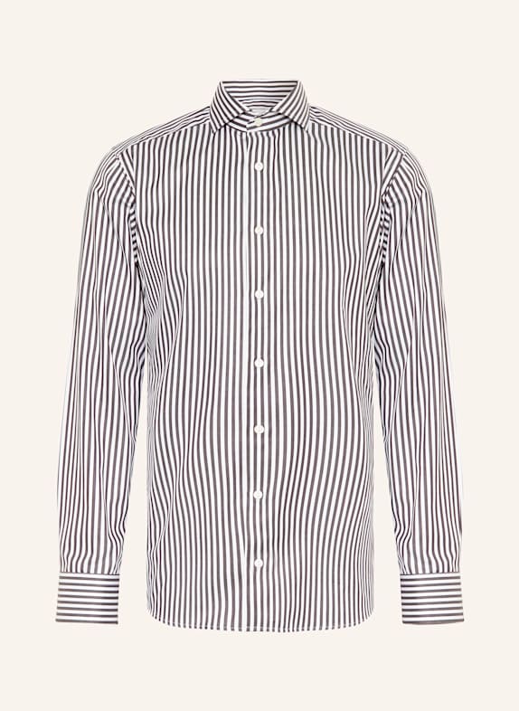 ETON Chemise Slim Fit GRIS FONCÉ/ BLANC