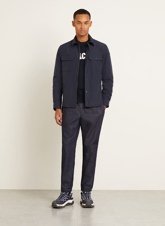 MONCLER Overshirt DONKERBLAUW