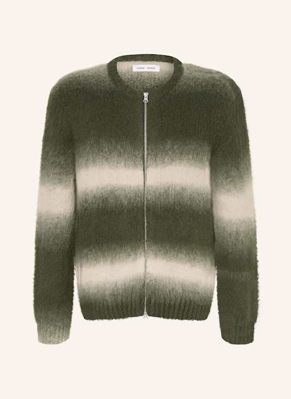 SAMSØE  SAMSØE Strickjacke SAFABIO GRÜN / WEISS