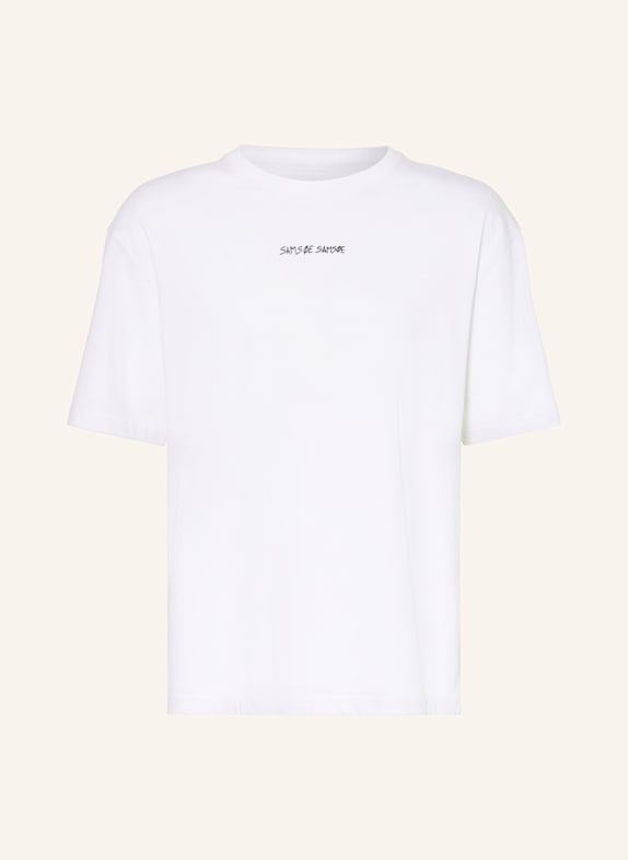 SAMSØE  SAMSØE T-Shirt SADINNER WEISS / SCHWARZ