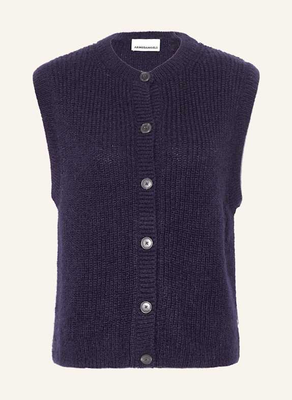 ARMEDANGELS Knit vest HELGEAA with mohair DARK BLUE