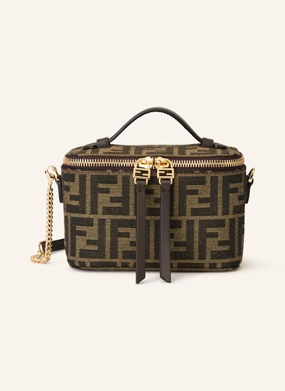 FENDI Jacquard-Gürteltasche VANITY BRAUN / DUNKELBRAUN