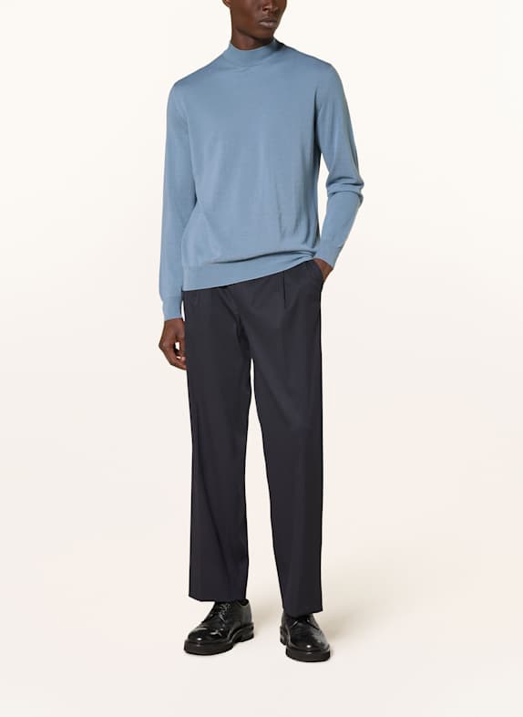 LARDINI Trui van merinowol BLAUWGRIJS