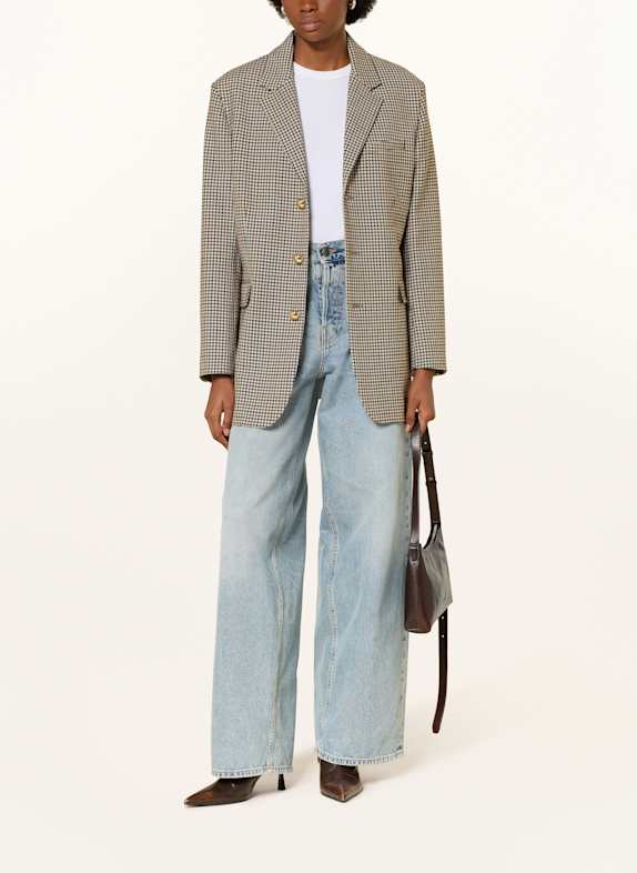 FRAME Long blazer DARK BROWN / DARK BLUE / BEIGE