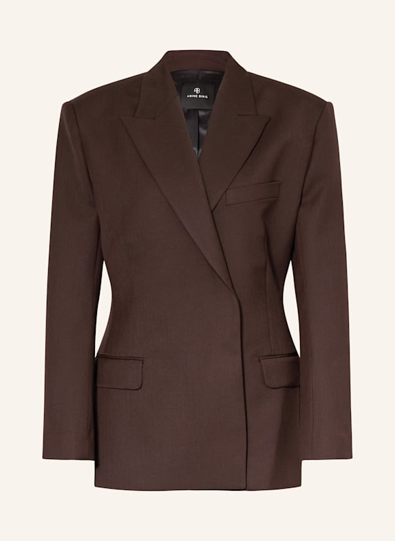 ANINE BING ARETHA blazer DARK BROWN
