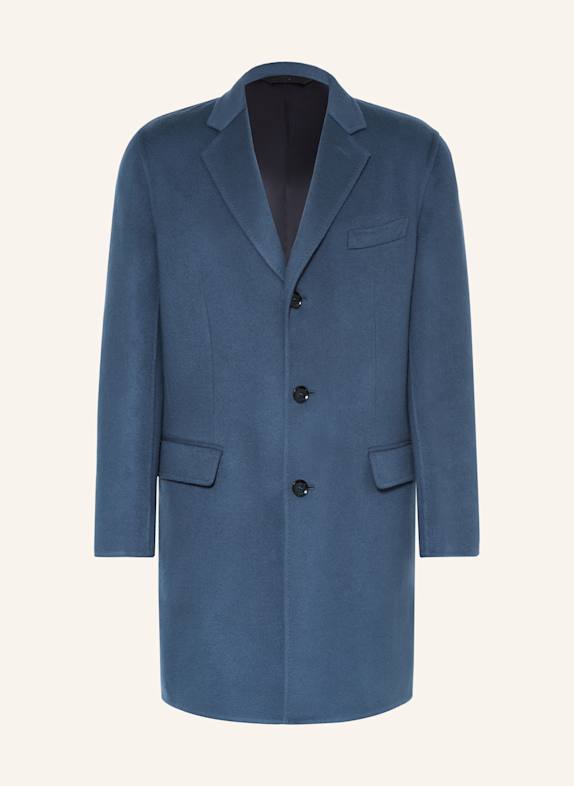 Brioni Wollmantel mit Cashmere BLAUGRAU