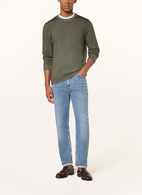OLYMP sweater MØRKEGRØN