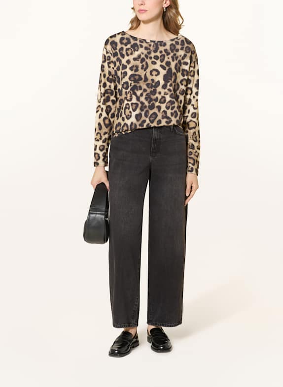 monari Longsleeve SCHWARZ / BRAUN / CREME